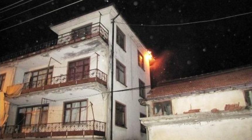 Hisarcık&rsquo;ta Yangın