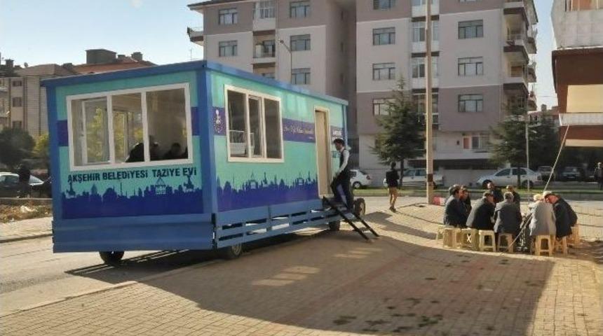 Akşehir Belediyesi&rsquo;nden Mobil Taziye Evi Hizmeti