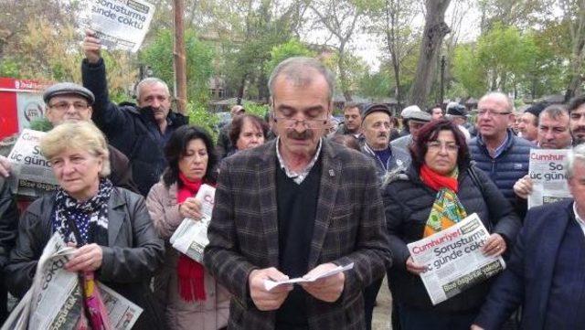 Chp&rsquo;Liler, Keşan&rsquo;Da Halka Cumhuriyet Gazetesi Dağıttı 1