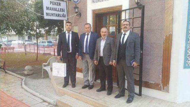 Bir Günde 10 Muhtarı Ziyaret Etti