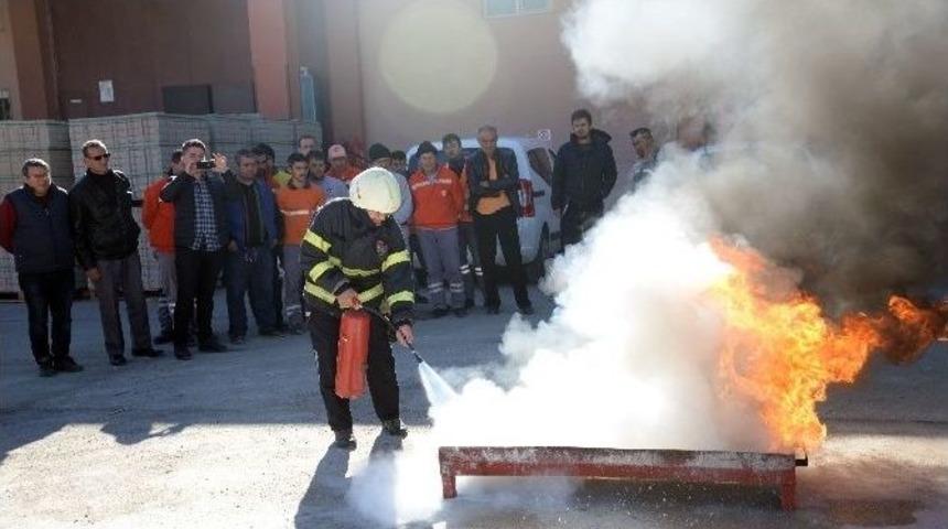 Bilecik Belediyesinden Yangın Tatbikatı