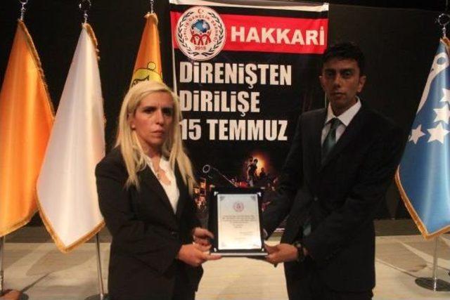 Hakkari'de 'direnişten Dirilişe 15 Temmuz' Paneli