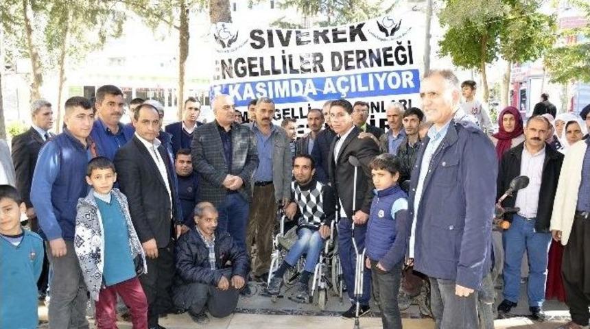 Siverek Engelliler Derneği D&uuml;zenlenen T&ouml;renle A&ccedil;ıldı