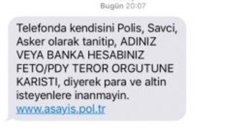 Polisten Sms İle Fet&ouml; Dolandırıcılığı Uyarısı