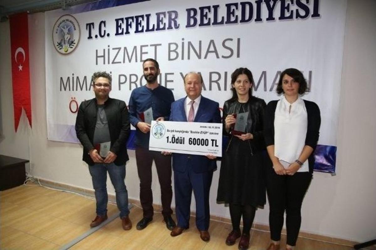 Efeler Belediyesi Yeni Hizmet Binası Proje Yarışması &Ouml;d&uuml;l T&ouml;reni Yapıldı