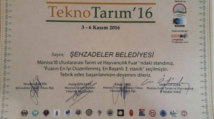 Tekno Tarım Fuarından Şehzadelere &Ouml;d&uuml;l