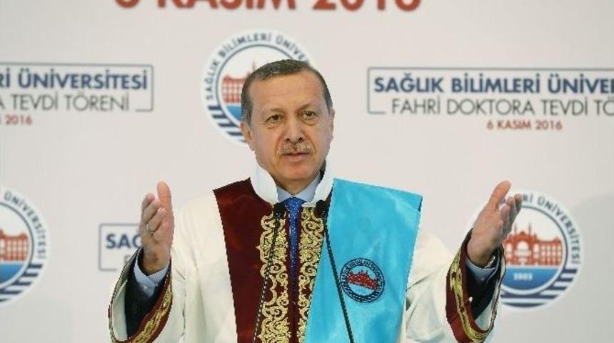 Cumhurbaşkanı Erdoğan: "ter&ouml;rist Gibi Davranırsanız, Ter&ouml;rist Muamelesi G&ouml;r&uuml;rs&uuml;n&uuml;z"
