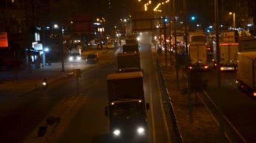 Silopi&rsquo;ye Giden Askeri Konvoy Mardin&rsquo;e Ulaştı