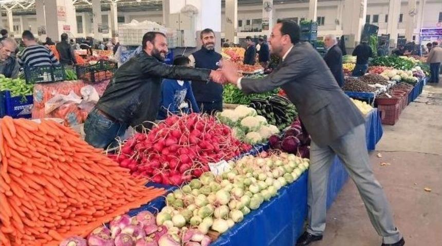 Gizligider Pazar Esnafını Ziyaret Etti