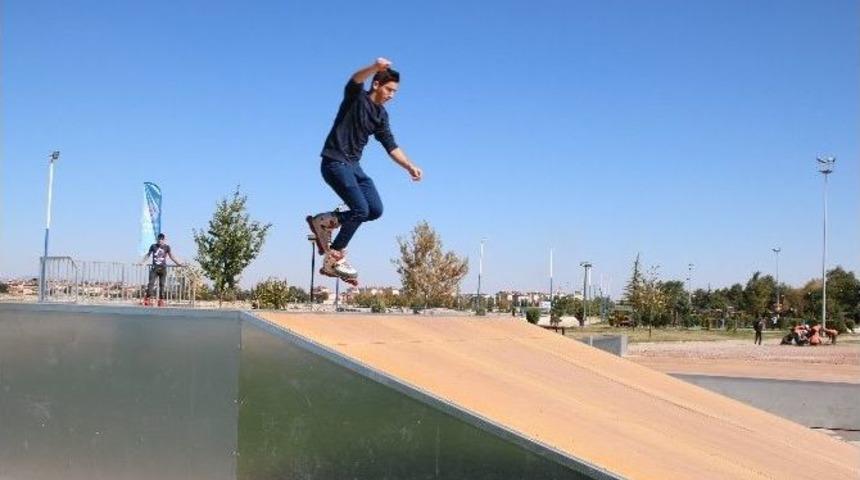 Beyşehir&rsquo;de Kurulan Skate Park, Gen&ccedil;lerin G&ouml;zde Adresi Oldu