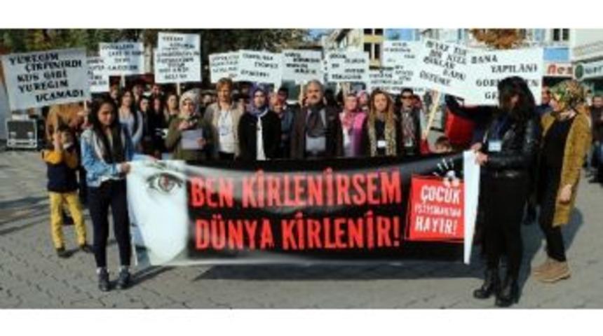 &Ccedil;ocuk İstismarı &Ccedil;ankırı&rsquo;da Protesto Edildi