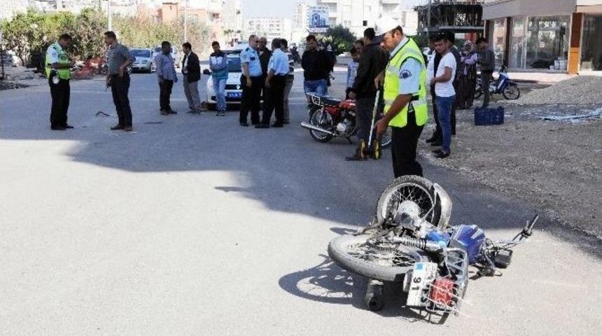 Mersin&rsquo;de Motosiklet Kazaları: 5 Yaralı