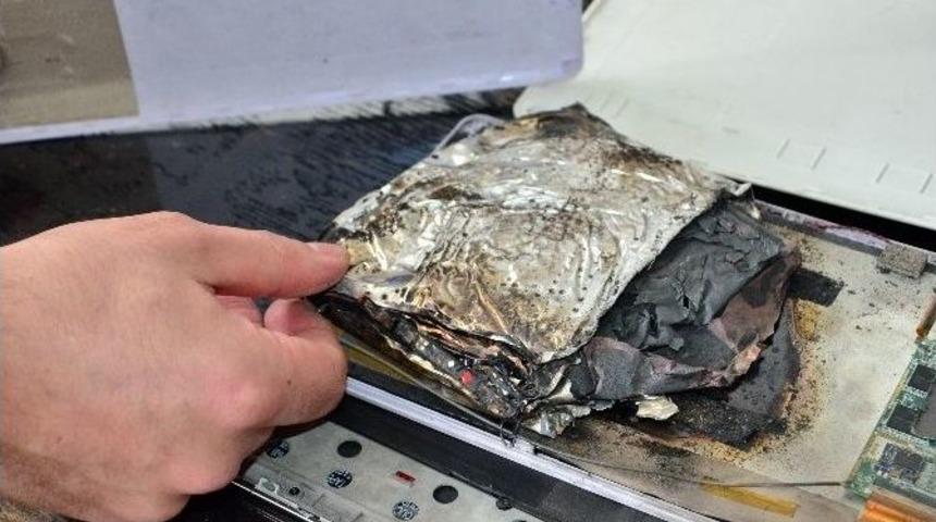 &Ccedil;in Malı Bataryanın Patlama Anı G&uuml;venlik Kamerasında