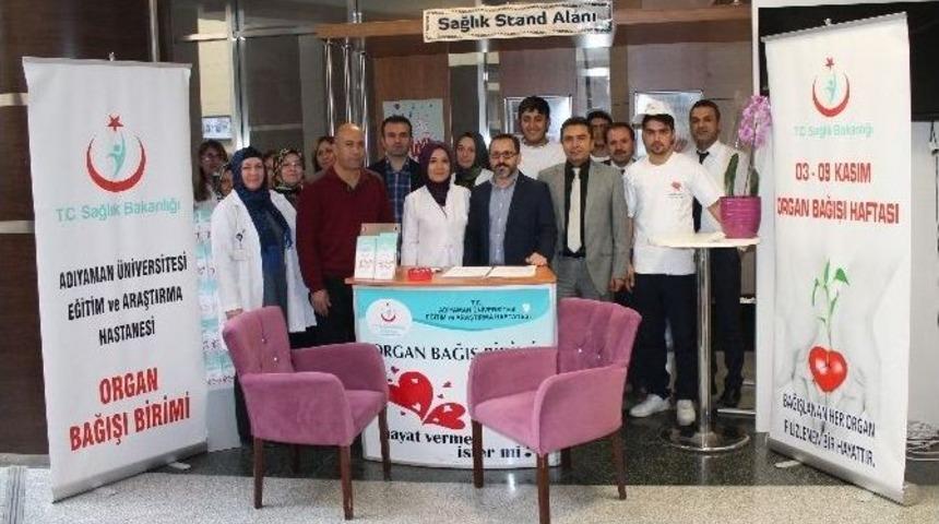 Hastanede Ki Organ Bağışı Standına İlgi B&uuml;y&uuml;k