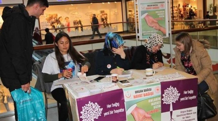 Erzurum Forum Avm&rsquo;de Organ Bağışı Standı A&ccedil;ıldı