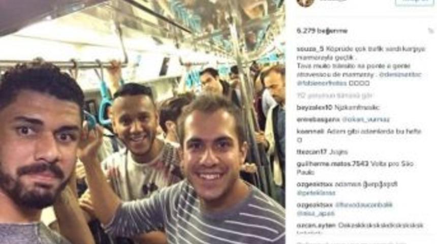 Fenerbah&ccedil;eli Yıldızlar Marmaray&rsquo;ı Kullandılar