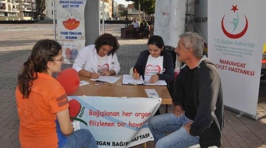Manavgat&rsquo;ta Organ Bağışı Standı