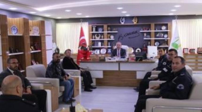 Emniyet Teşkilatından Başkan Şahiner&rsquo;e Ziyaret