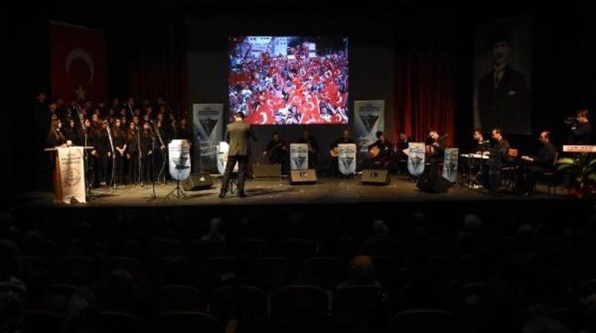 15 Temmuz Şehitleri T&uuml;rk&uuml;lerle Anıldı