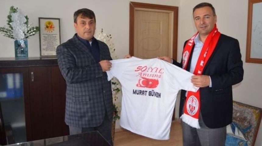Kulaspor Y&ouml;netimi Kaymakam G&uuml;ven&rsquo;i Ziyaret Etti