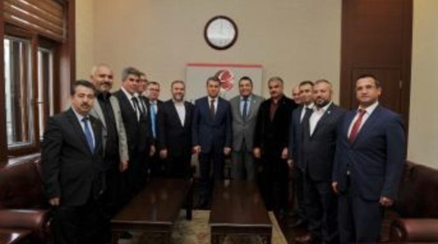 Memur-sen Konfederasyonuna Bağlı Sendikalar, Vali &Ccedil;elik&rsquo;i Ziyaret Etti