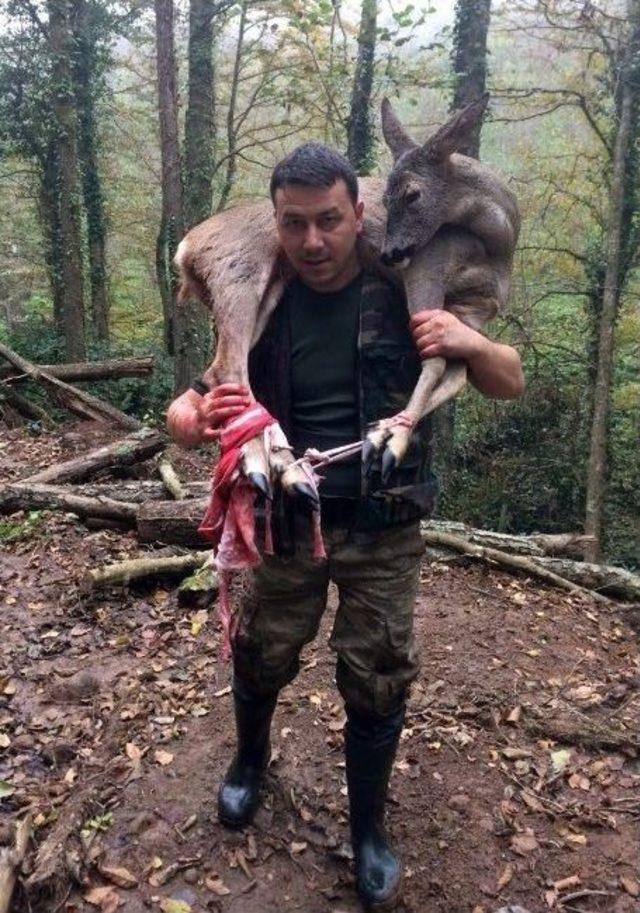 Yaralı Karacayı 3 Kilometre Omzunda Taşıyan Avcı Konuştu