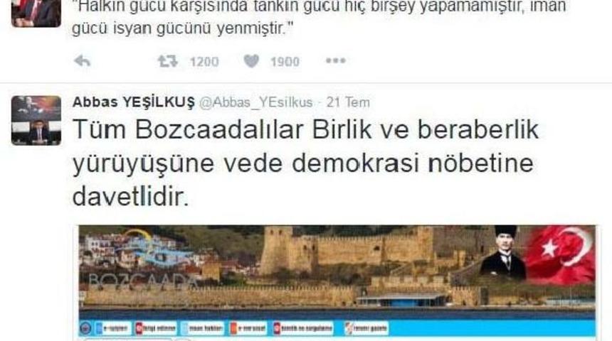 Bozcaada Kaymakamı Fet&ouml;'den G&ouml;zaltında