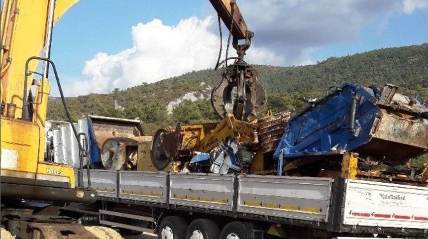 Bodrum&rsquo;da Hurdalar Geri D&ouml;n&uuml;ş&uuml;me G&ouml;nderiliyor