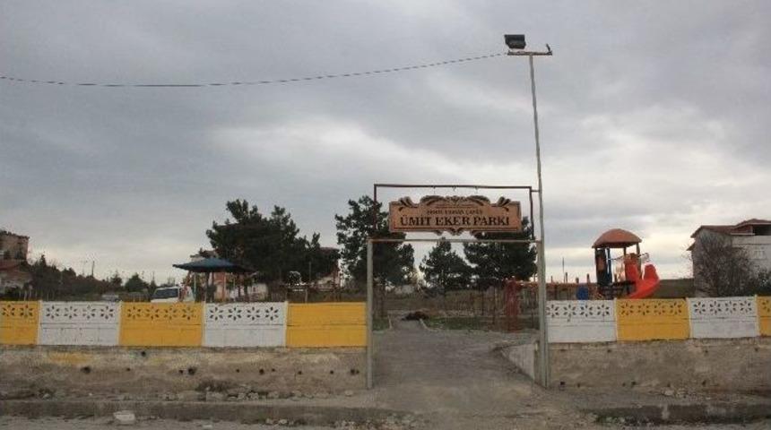 Kavak&rsquo;ta Şehit &Uuml;mit Eker Parkı Yenileniyor