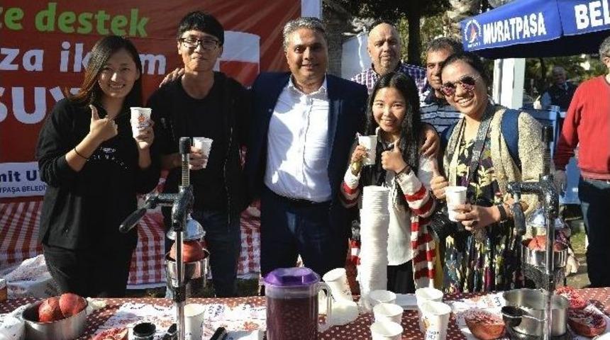 Başkan Uysal&rsquo;dan Nar &Uuml;reticisine Destek