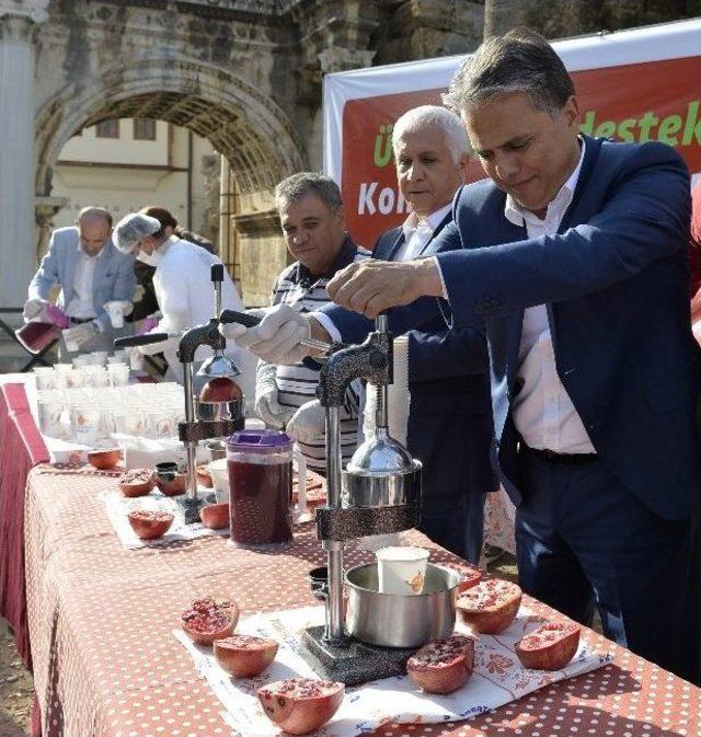 Başkan Uysal&rsquo;dan Nar &Uuml;reticisine Destek 2