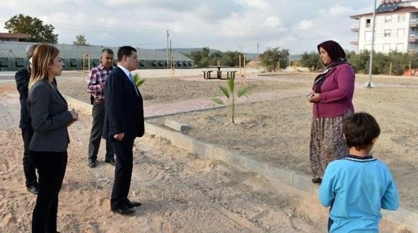 Başkan T&uuml;t&uuml;nc&uuml;, Park &Ccedil;alışmalarını İnceledi