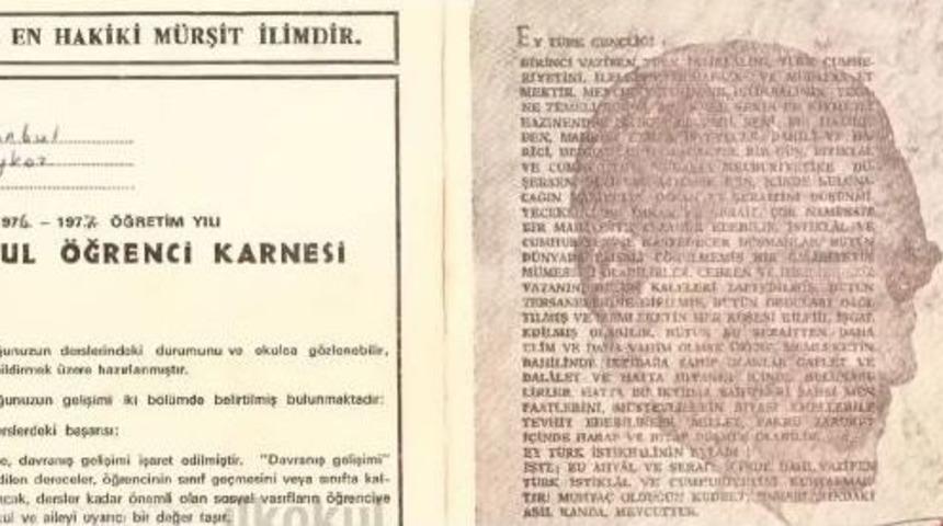 Grav&uuml;r Sanat&ccedil;ısı: Karnelerdeki Atat&uuml;rk, Alamet-I Farikamdır