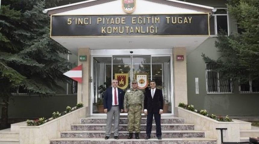 &Ccedil;edaş Genel M&uuml;d&uuml;r&uuml; Akboğa&rsquo;dan, Garnizon Komutanı Kip&rsquo;e Ziyaret