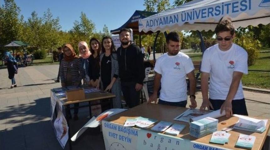 Adıyaman &Uuml;niversitesinde Organ Bağışı Standı A&ccedil;ıldı