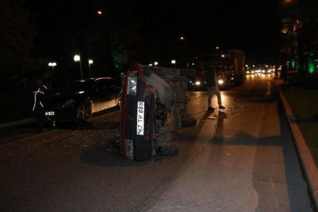 Zonguldak'ta, Alkollü Sürücünün Kullandığı Otomobil Devrildi: 3 Yaralı