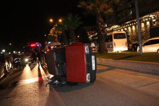 Zonguldak'ta, Alkollü Sürücünün Kullandığı Otomobil Devrildi: 3 Yaralı