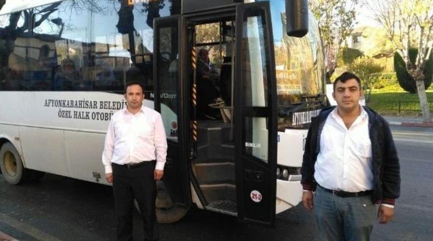 Afyonkarahisar&rsquo;da Otob&uuml;s Şof&ouml;rleri 10 Kasım Geleneğini Bozmadı