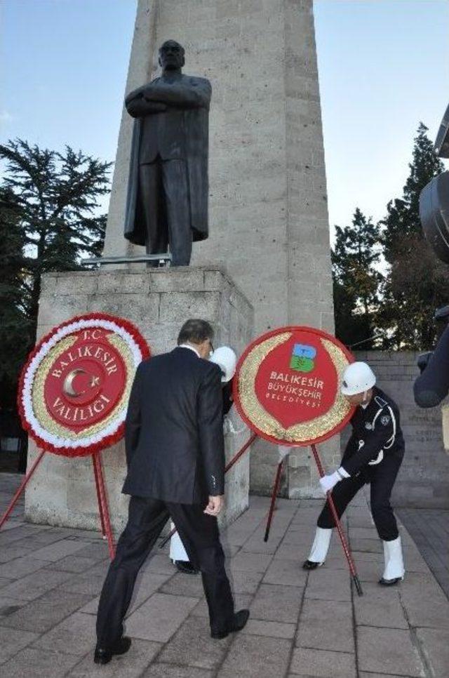 Balıkesir’de 10 Kasım Atatürk’ü Anma Töreni