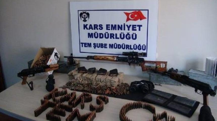 Kars&rsquo;Ta Pkk'nın Silah Ve M&uuml;himmatı Ele Ge&ccedil;ti