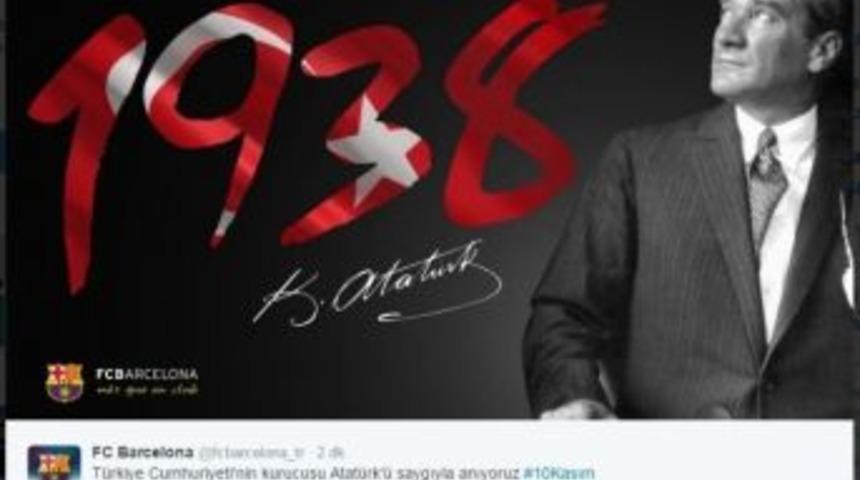 Barcelona&rsquo;dan Atat&uuml;rk Paylaşımı