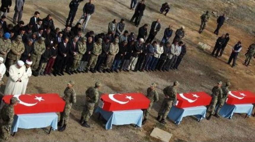 Şehit Korucular Toprağa Verildi, Geride 23 Yetim &Ccedil;ocuk Kaldı