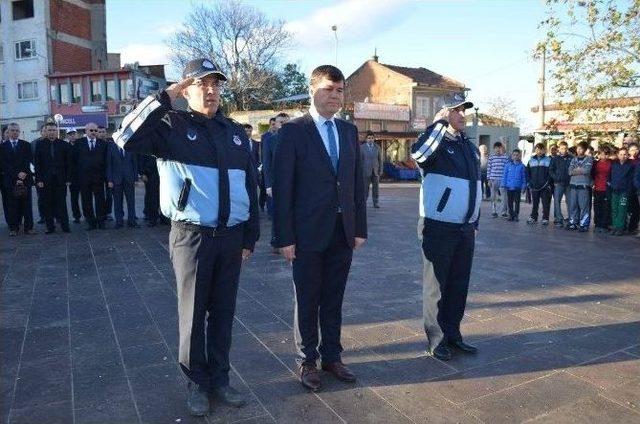 G&ouml;me&ccedil;&rsquo;te 10 Kasım Atat&uuml;rk&rsquo;&uuml; Anma T&ouml;reni 1