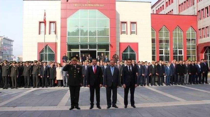 Erciş&rsquo;te 10 Kasım Atat&uuml;rk&rsquo;&uuml; Anma T&ouml;reni