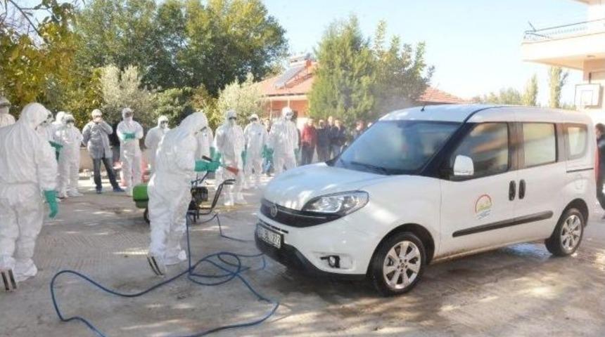 Denizli&rsquo;de Kuş Gribi Tatbikatı Yapıldı