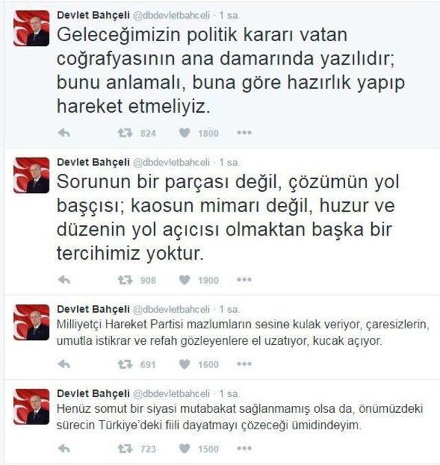 Devlet Bahçeli’den Başbakan Yıldırım’la Görüşme Açıklaması