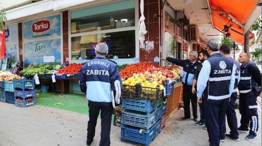 Erdemli&rsquo;de İşletmelere Zabıtadan Sıkı Denetim