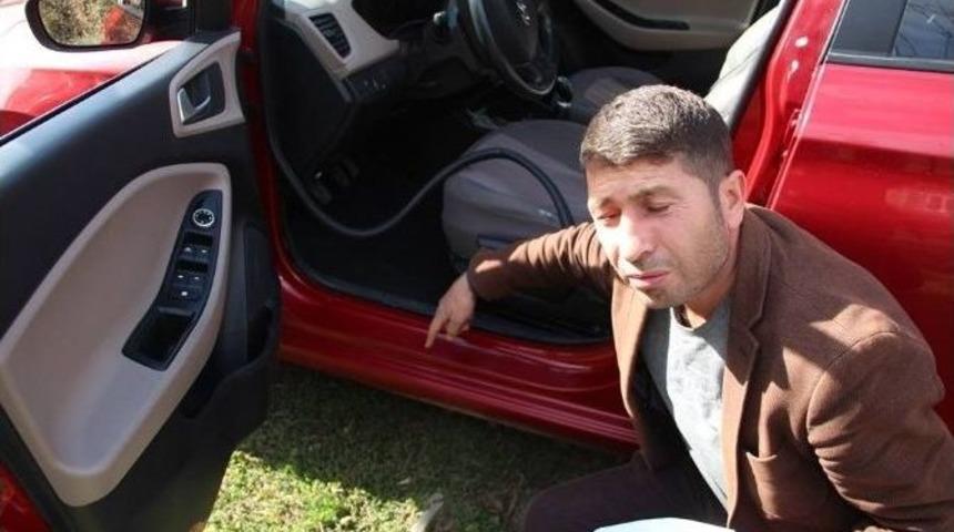 Sıfır Kilometre Diye Aldı Aracı Boyalı &Ccedil;ıktı