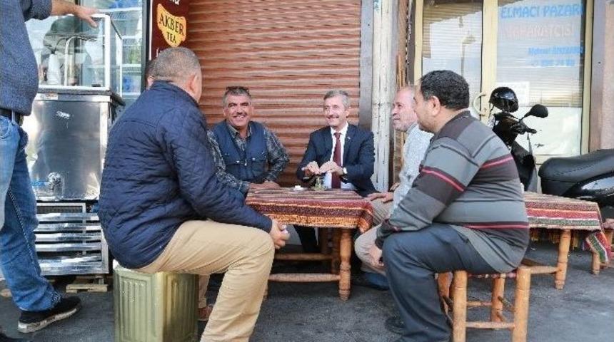 Başkan Tahmazoğlu Esnafla Bir Araya Geldi