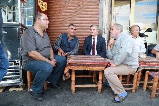 Başkan Tahmazoğlu Esnafla Bir Araya Geldi 1